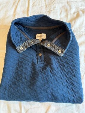 Goodfellow & Co Quilted Navy Snap-Button Shirt